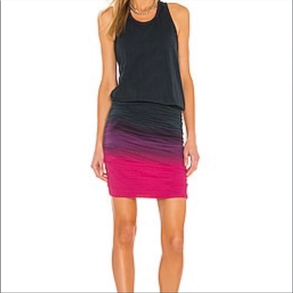 SUNDRY Gradient Tie Dye Dress Anthropologie  3 (L) NWT